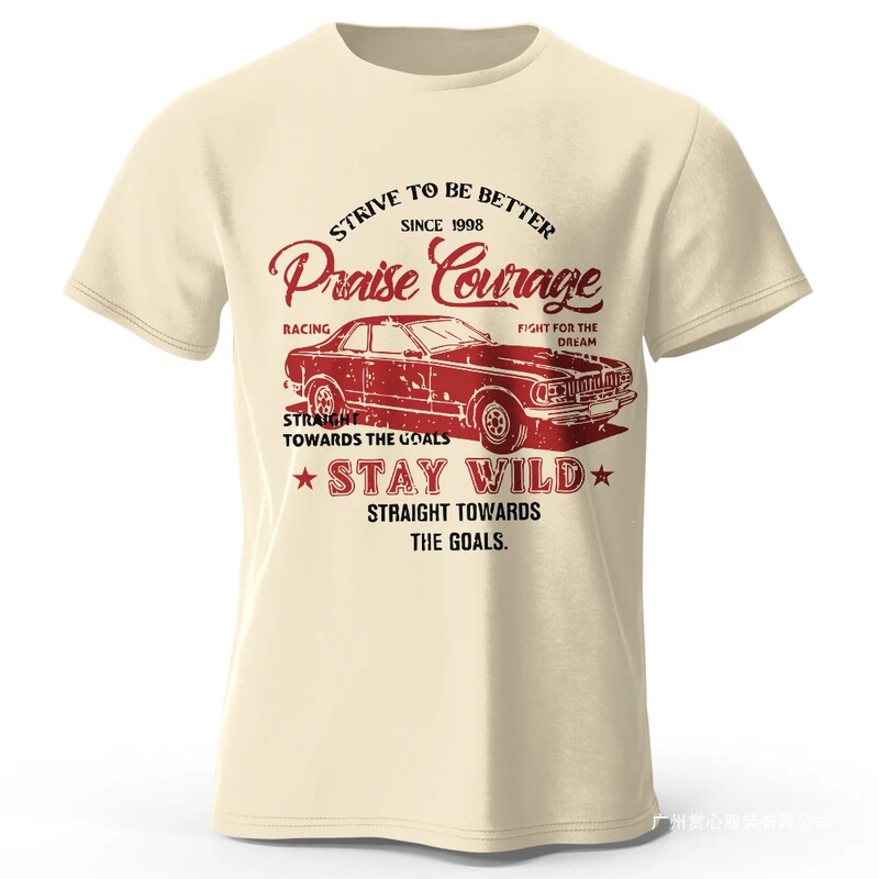 Cross-Border European Size Men's Vintage Car Print T-Shirt, Summer Retro Old School Graphic T-Shirt for Men and Women Cross-Border European Size Men's Vintage Car Print T-Shirt, Summer Retro Old School Graphic T-Shirt for Men and Women