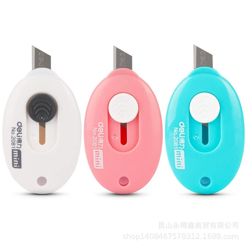 Deli Art Knife 2081 маленький размер мини-нож Экспресс-нож для разборки креативный брелок ручная резка бумажный нож оптом