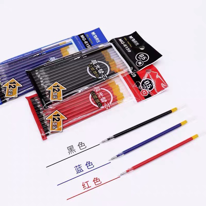 Black red rollerball pen for students, 0.5mm