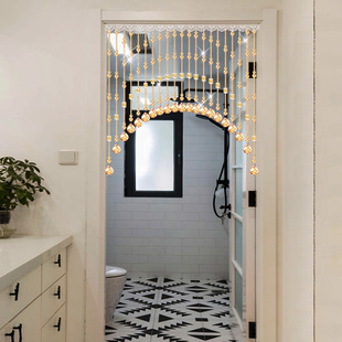 ❆ 2025 Crystal Bead Curtain New Door Curtain Partition Curtain Gourd Living Room Entrance Bathroom Bedroom Door-To-Door String Curtain