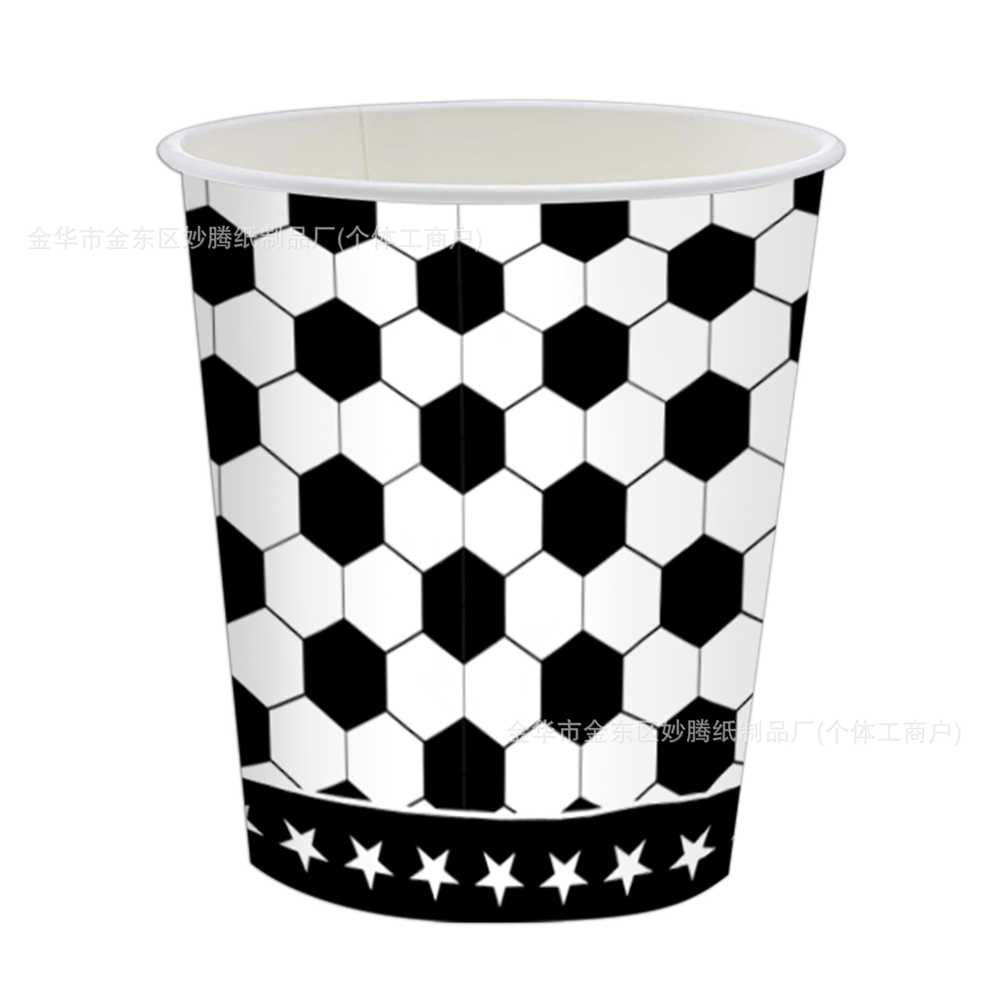 Ventas transfronterizas calientes de nuevo tema de la Copa del Mundo de fútbol cubiertos de papel tazas de papel toallas de papel conjunto de bandeja de papel desechable