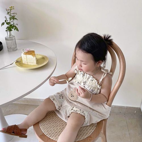 ins韩风儿童餐椅绑带 卡通刺绣餐椅固定带 儿童就餐防坠落固定带