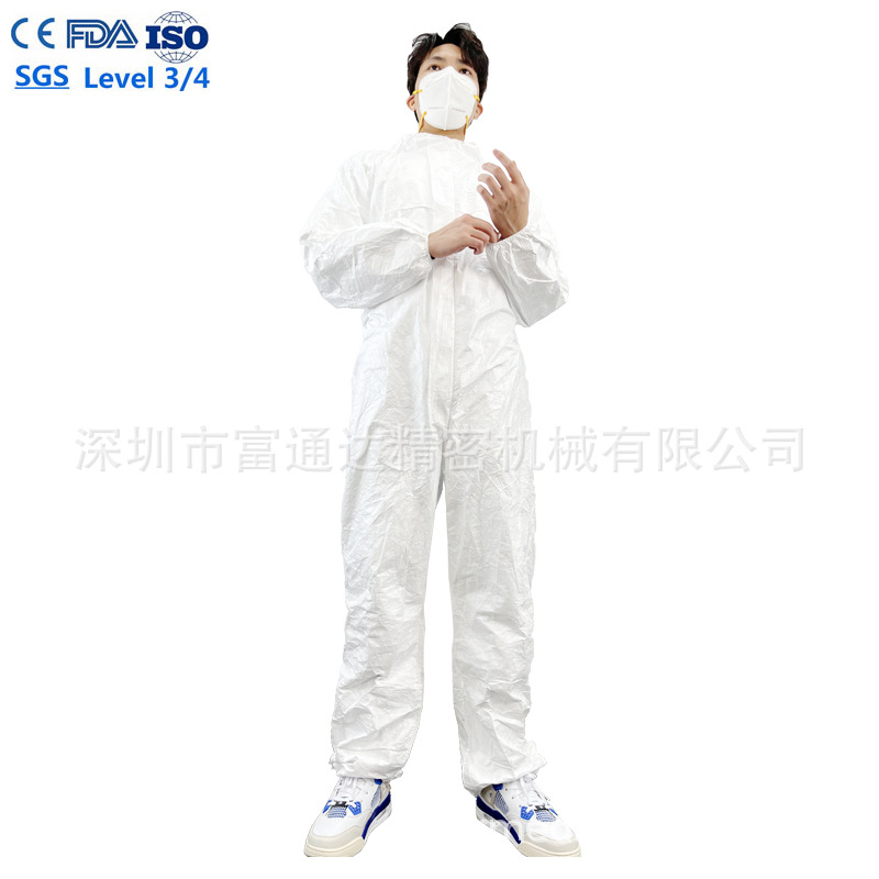 工厂价格EN14126一次性Tyvek防护服65g用于海关工作人员