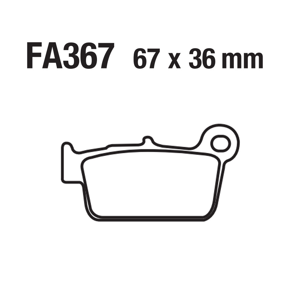 Motocicleta sinterizada a base de cobre placa de freno de goma