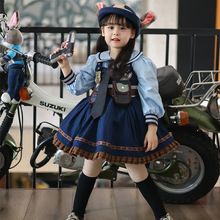 朱迪警官女童cos连衣裙2023春夏假两件宝宝兔子洛丽塔公主蓬蓬裙