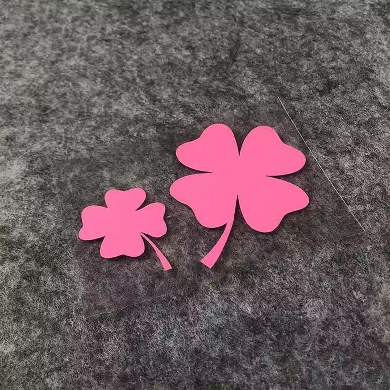 Cute Lucky Clover Stickers Waterproof Scratch Cover