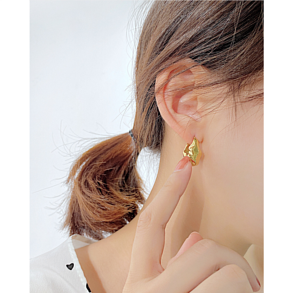 Fashion Irregular Stainless Steel Earrings Stainless Steel Earrings