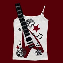 ミレニアムサブカルチャーパンクロック反逆ビジュアルミュージックサスペンダーベストレトロヴィンテージトップ