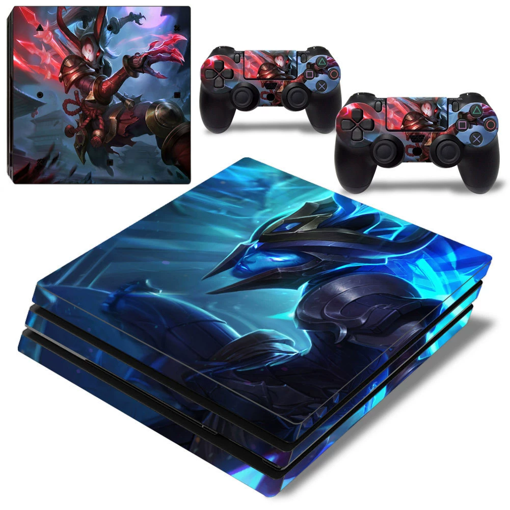 PS4 Pro игровая приставка набор наклеекFull body цветные стикеры крафт тема, легко наносится без клея