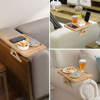 Folding rotating phone holder, wooden sofa for table