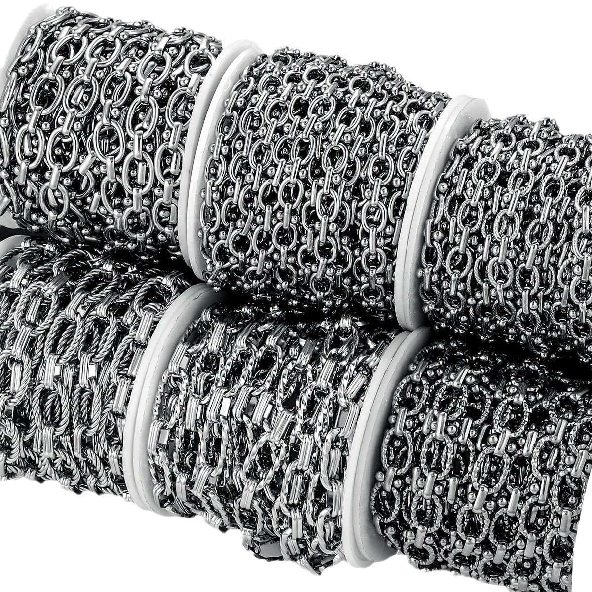 Nuevos huevos de hebilla de huevo de acero inoxidable cadena no decolor personalidad punk pulsera collar joyas cadena diy