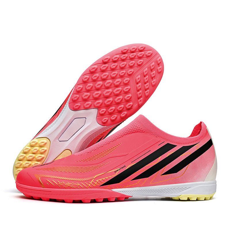 Zapatillas de Fútbol Sin Cordones F50 Suela de TPU y Tejido Amortiguación para Césped Natural y Artificial