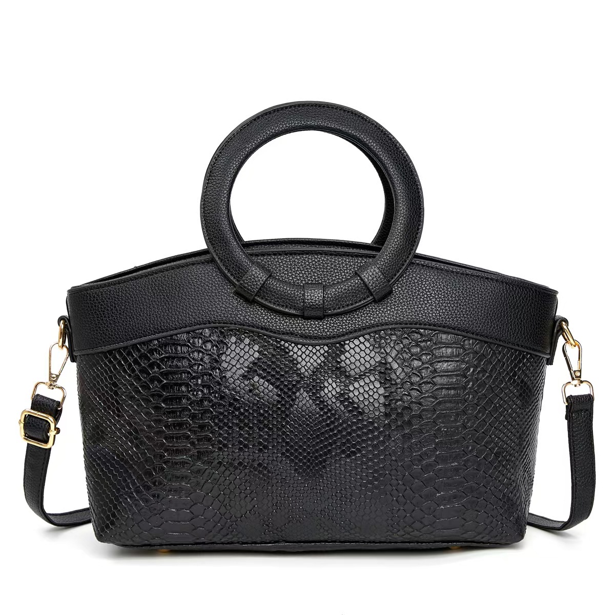 2025 otoño nuevo bolso de mujer estilo europeo y americano estilo de piedra anillo de hombro bolsas transfronterizas