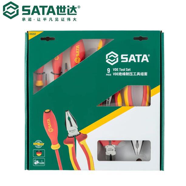 Sata/世达9件套VDE绝缘耐压工具组套 绝缘螺丝批组套 09262
