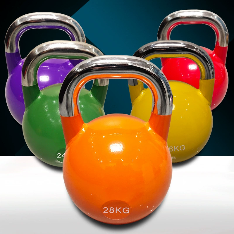 Конкурентоспособные гири для женщин, дома, мужчин, профессиональное оборудование для фитнеса, спортивные цельнометаллические тяжелые чугунные гантели с большим весом в кг