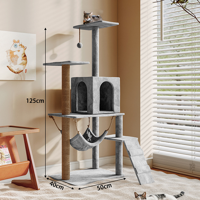 Cat trepando estante gato nido gato doméstico árbol de gato todo en uno pequeño tipo de casa no ocupa tierra general gato afilado garra gato agarrar tablero escalada plataforma de salto