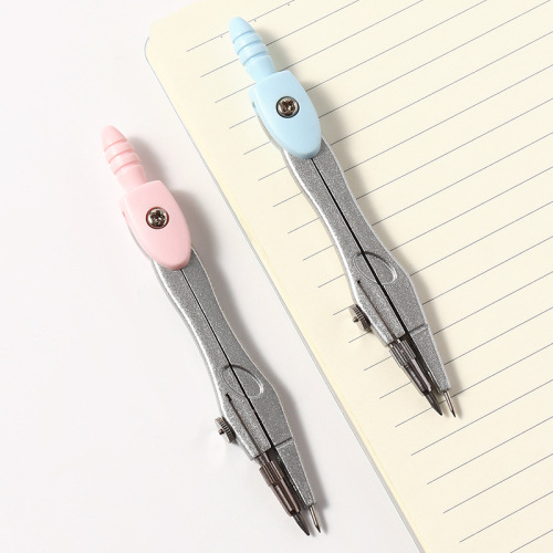 Compasas de estudiantes de dibujo profesional de compás metálica 2 piezas conjunto multifuncional de herramientas de dibujo de geometría de medición