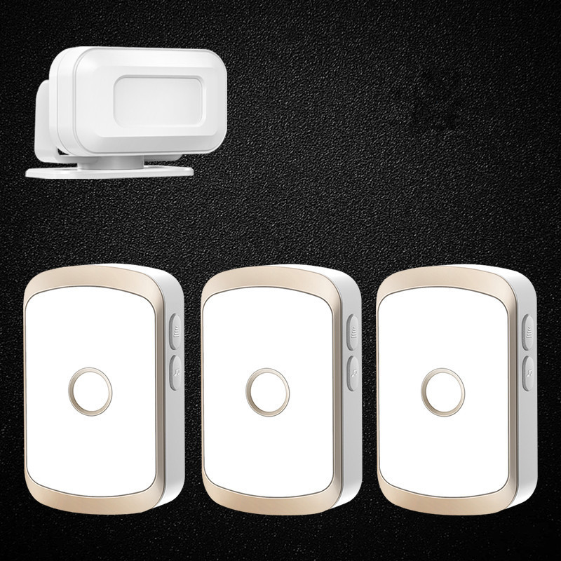 分体式欢迎光临感应器进门迎宾器门铃铛店铺开门叮咚感应门铃