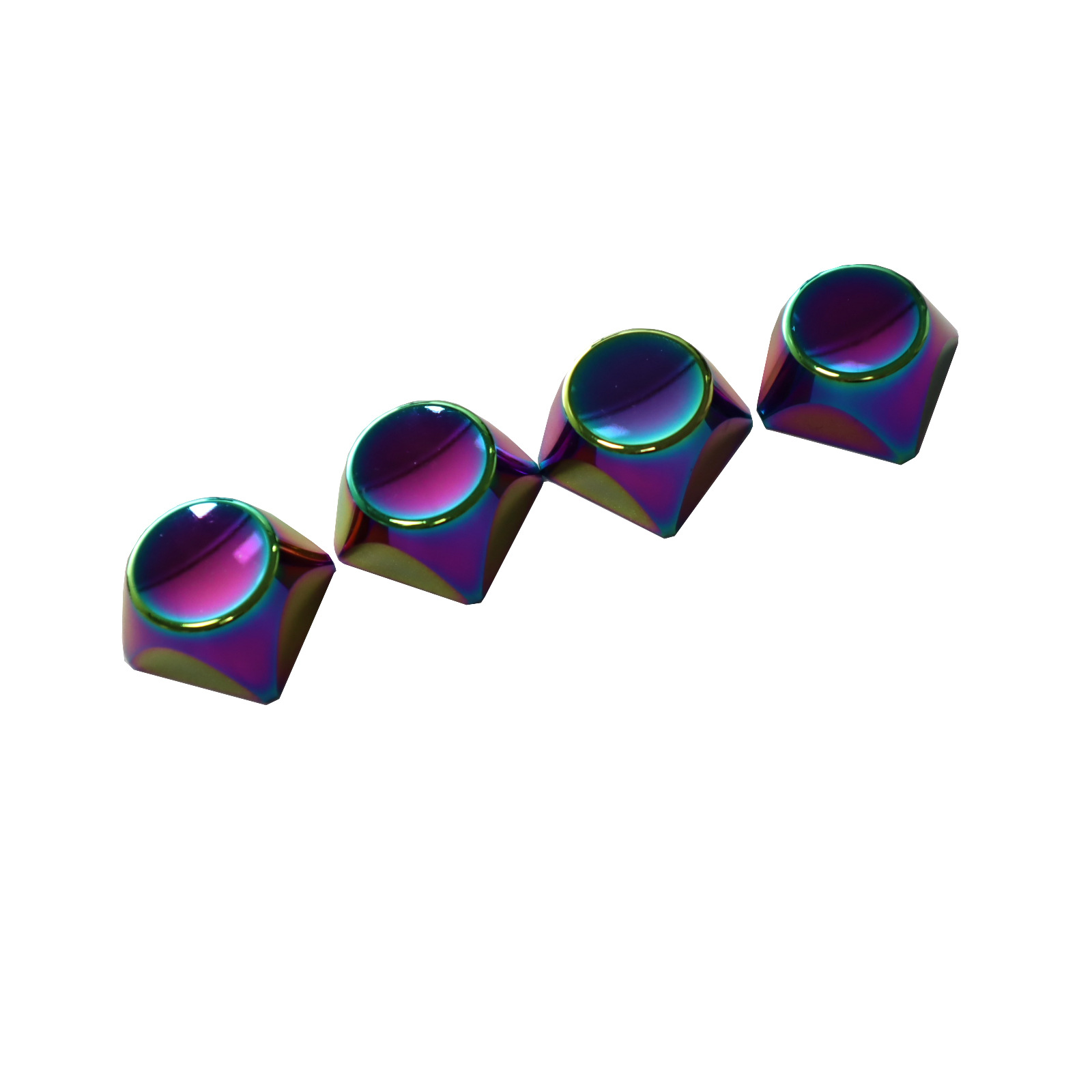 Xda altamente personalizada aleación de aluminio CNC metal clave tapa mecánica teclado tapa gradiente de color llave metal llave extractor