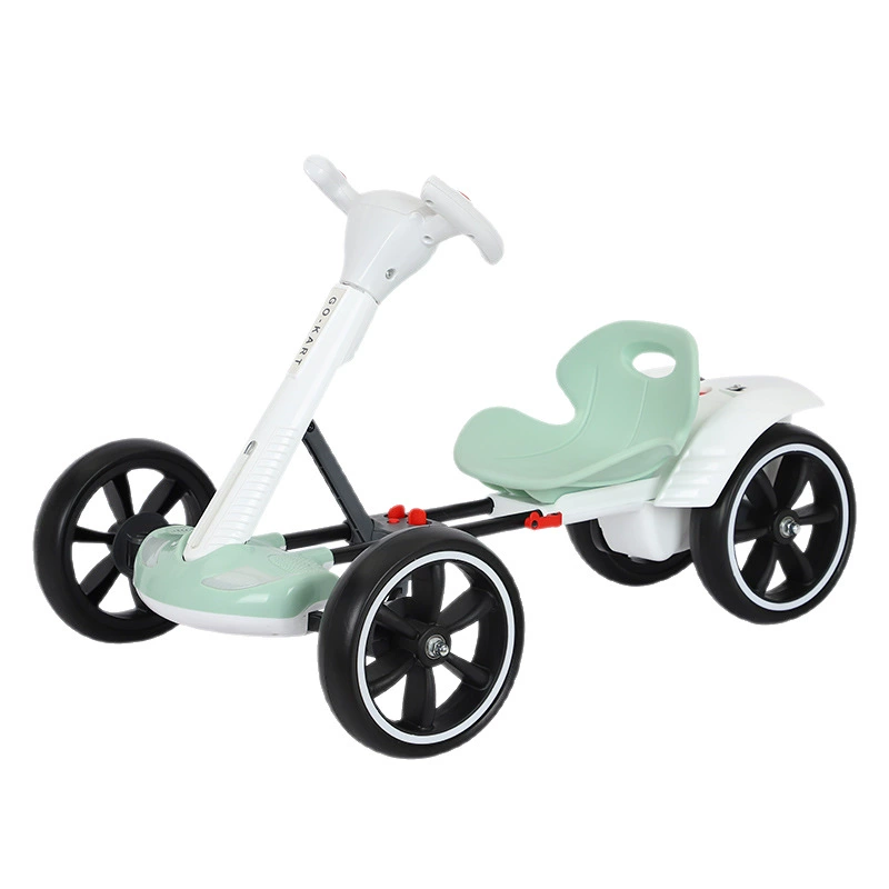 Foldable Electric Kids Kart, 4-Wheel Ride-On, Foldable Seat, Single or Dual Battery & Remote Options