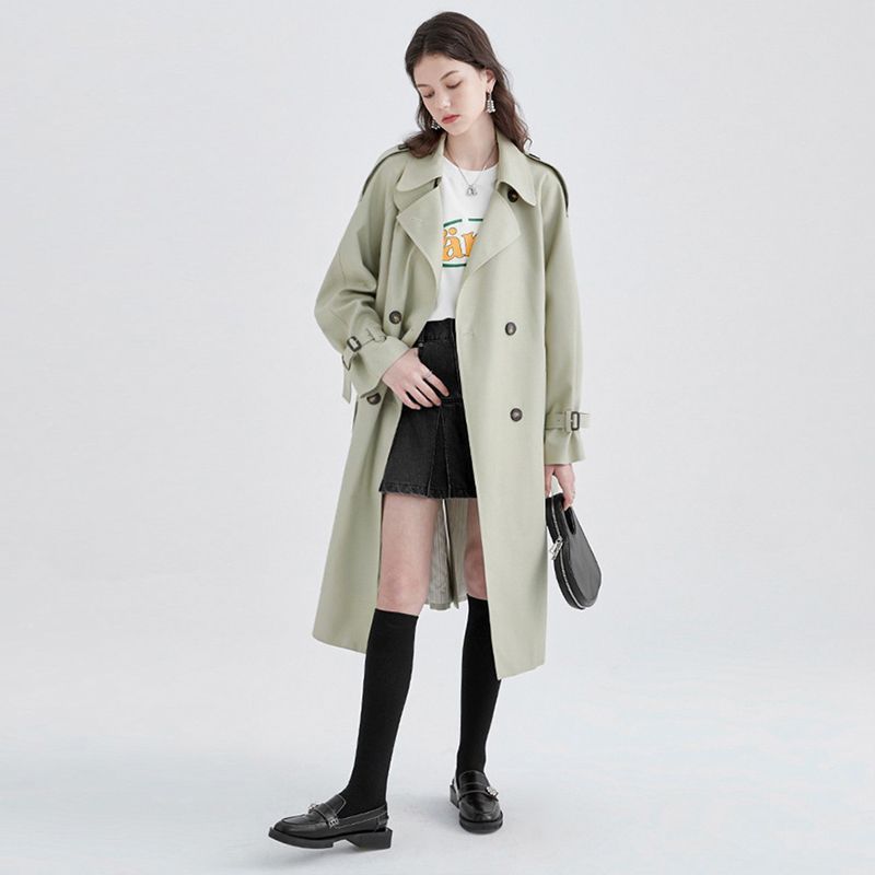 风衣外套女新款春秋中长款设计感小众大衣休闲小个子|undefined