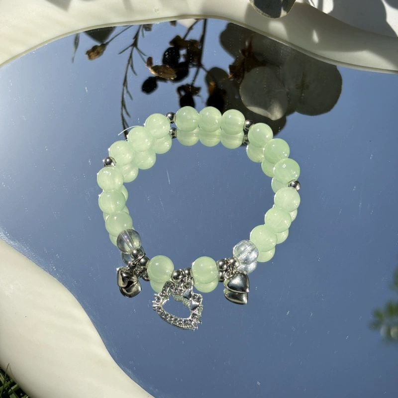 Jingdezhen ceramic bead bracelet, handmade, elastic, gift boxed (OPP)