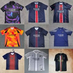 2526 サッカーユニフォーム パリコレクション プレーヤーファンバージョン スペシャルエディション トレーニングユニフォームセット レトロチャンピオンズリーグジャージ