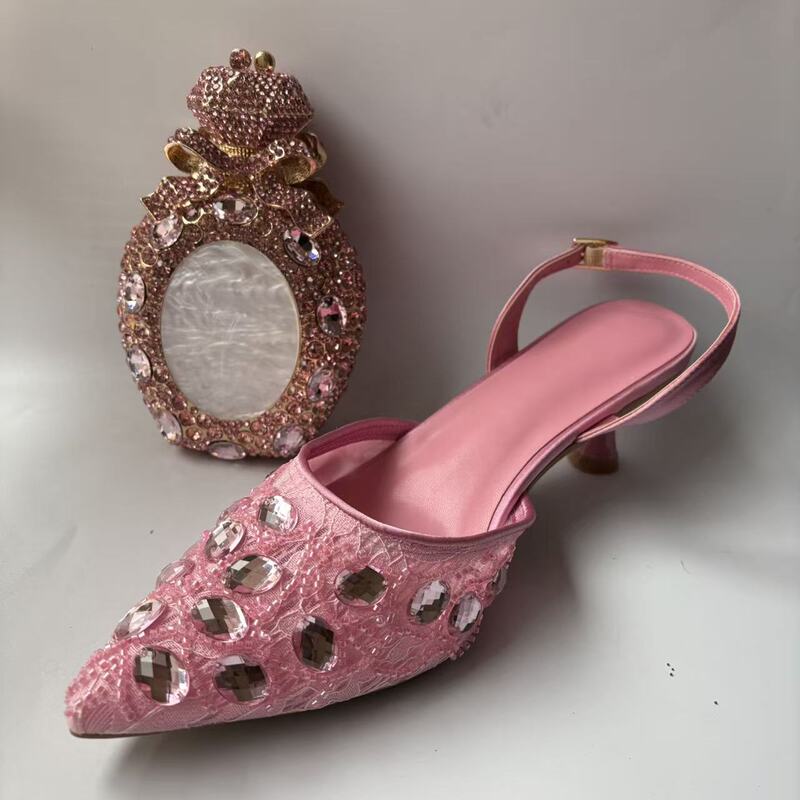 Xiyuan Spring/Summer New Crystal Rhinestone High Heel Sandals with Gemstone High Heels for Women Xiyuan Spring/Summer New Crystal Rhinestone High Heel Sandals with Gemstone High Heels for Women