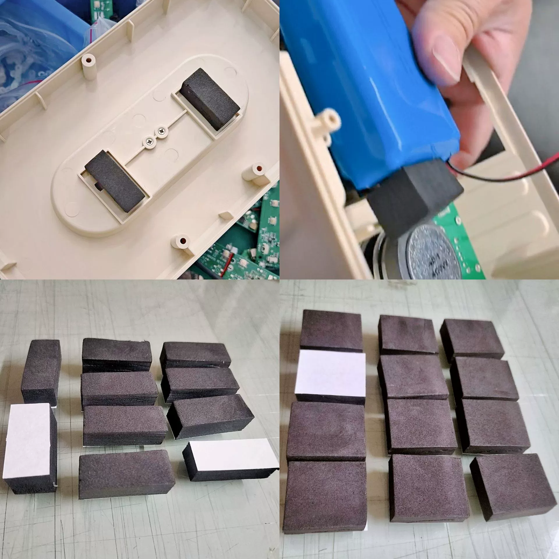 Самоклеящиеся подушечки из пены EVA для аккумуляторов, круглые клейкие подушечки для ног из пены, амортизирующая и противоскользящая односторонняя клейкая лента из пены EVA