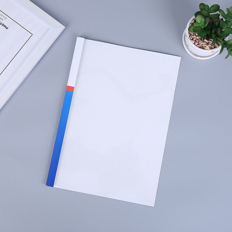 厂家供应透明塑料抽杆夹报告夹A4拉杆文件夹资料报告夹印刷logo