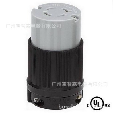 厂家供应L15-20美规延长线插座 美规延长线连接器美式工业插座