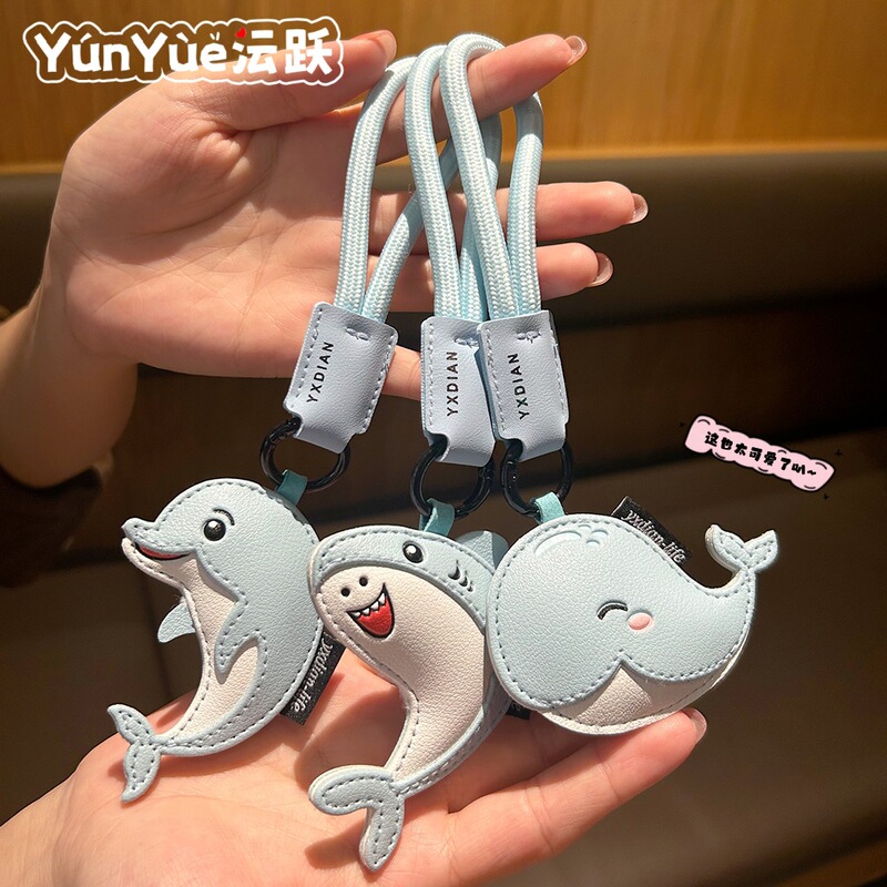Original Shark, Dolphin, Whale, Cute Bag Pendant, Keychain, Leather School Bag Pendant, Gifts Available for Wholesale Group Purchase