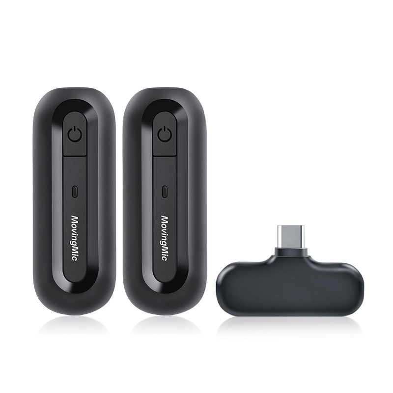 新型の無線マイクは2つのクリップ式の携帯電話の生放送設備のbluetoothのラジオの麦の無線のクリップのマイクを引き延ばします。
