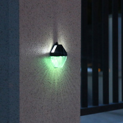 Solar Wall Lamp Outdoor Landscape Courtyard Outdoor Waterproof Atmosphere Terrace Wall Decoration Exterior Wall Glowing Wall Washer