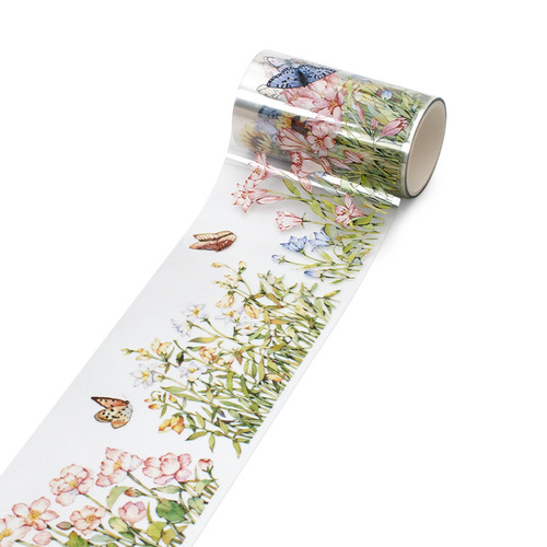 Pet special oil hand account lace tape flower blossom material rainbow crystal ink hand account tape wholesale