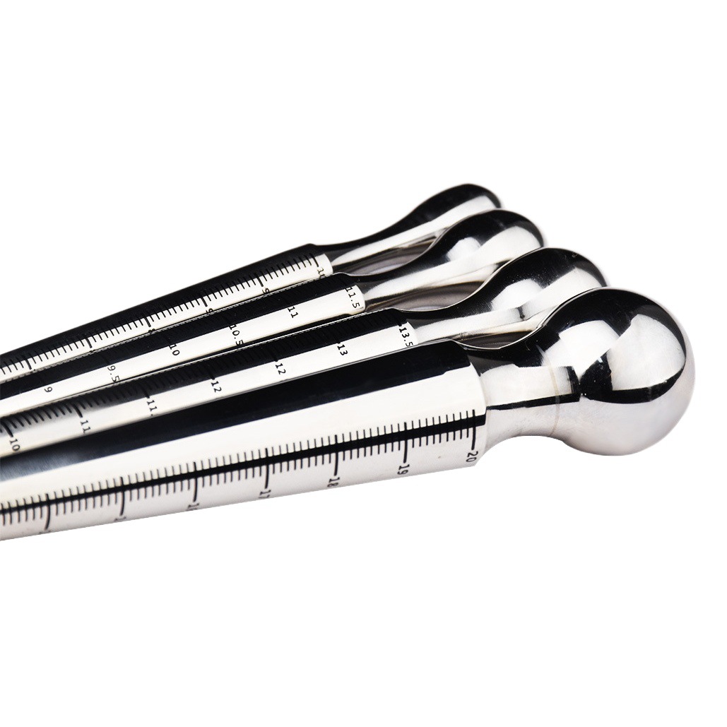 Qianai FRRK-178 anal Yin caballo ojo palo de tres usos masajeador de acero inoxidable metal próstata AV palo hombres y mujeres suministros