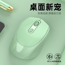 无线鼠标2.4G+蓝牙静音双模可充电家用办公游戏电脑鼠标现货供应