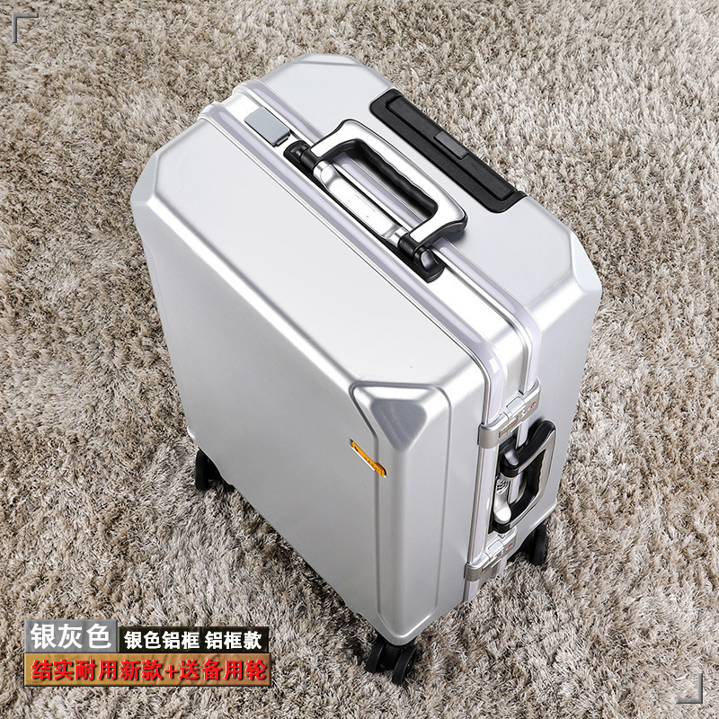 アルミフレームトロリースーツケース男性と女性のためのユニバーサルホイールスーツケース新しい大容量パスワードボックスビジネススーツケース学生|undefined