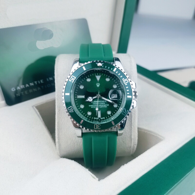 Wholesale of green water ghost-style original silicone men's automatic quartz watches, featuring luminous display and waterproof design, for cross-border drop shipping Wholesale of green water ghost-style original silicone men's automatic quartz watches, featuring luminous display and waterproof design, for cross-border drop shipping