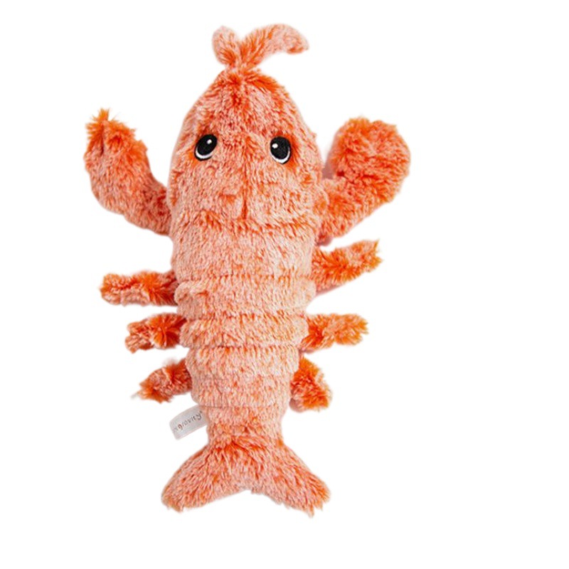 Perro mascota juguete eléctrico simulación salto langosta USB recargable mediano y pequeño perro molar Limpieza de dientes juguete de peluche