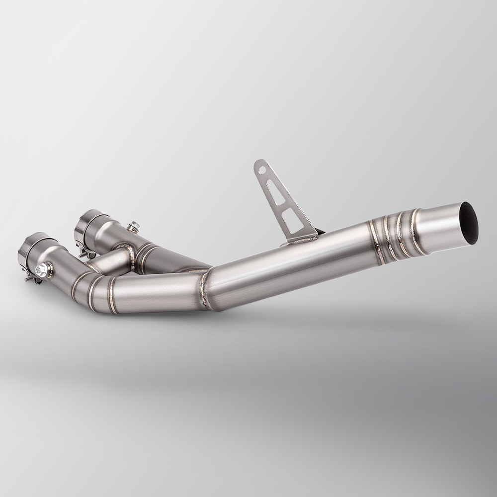 Suitable for non-destructive installation of R1 MT10 stainless steel middle exhaust pipe motorcycle locomotive modified to the original car