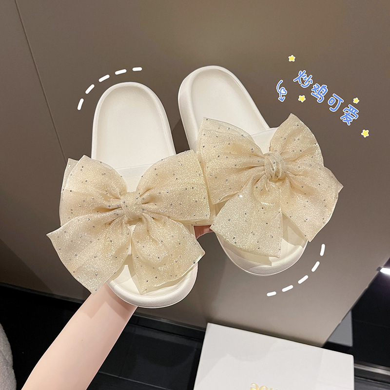 TikTok Internet Popular Slippers for Women Ins Trendy Summer Outer Wear Non-Slip Soft Bottom French Sandals Home EVA Slippers
