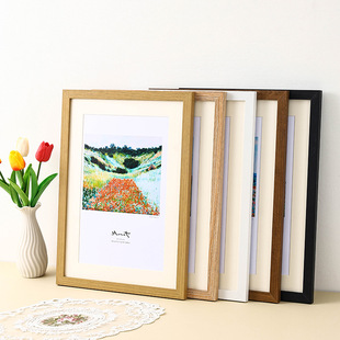 Casual Photo Frame Mounting Picture Frame Wall Hanging A3 Inch 16 Table A4 Inch 4 Open 8K Puzzle Frame Creative Photo Wall Wooden
