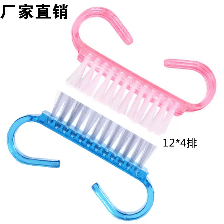 厂家直销 小号牛角刷 塑料粉尘刷 文玩美甲除尘小刷子 美甲工具