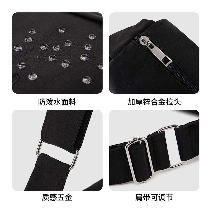 Designer Women's Travel Shoulder Bag - Large Capacity Dumpling Bag, Lightweight Sporty Casual Crossbody Bag For Commuting - Thumbnail 2