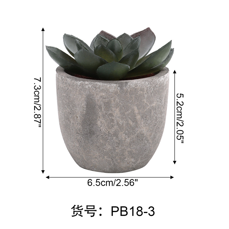 Suministro transfronterizo simulación suculentas planta olla falsa suculentas vintage pulpa olla traje decoración del hogar planta verde