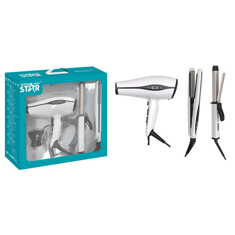 Winning Star comercio exterior hogar viento frío y caliente seco cabello liso cabello rizado juego de secador de pelo Hair Dryer