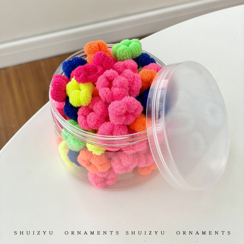 Banda de pelo de pulgar corbata cuerda de pelo hembra niños no lastiman pelo banda de goma pequeña banda de goma elástica alta cuerda de pelo del bebé accesorios para el cabello