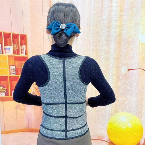 Body Shaping Clothes Amazon Men's and Women's Sports Body Zipper Double Belt Waist Tummy Control Vest Sweat-Free Fitness Corset