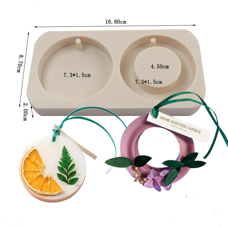Bricolaje molde de silicona aromaterapia yeso jabón hecho a mano hoja de cera aromaterapia lista molde epoxi utensilios para hornear fabricante
